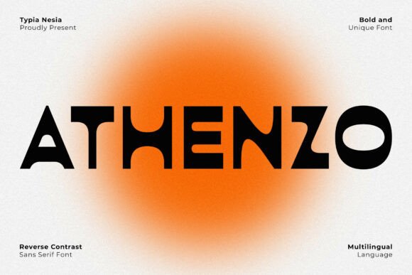 Altenzo: A Bold Reverse Contrast Typeface for Modern Brands