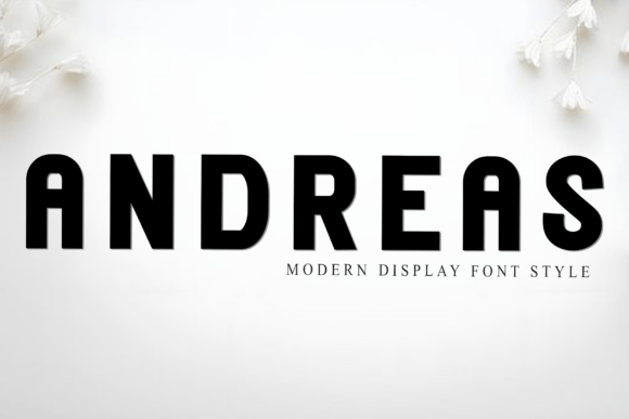 Andreas: A Festive Display Typeface for Holiday Web Design