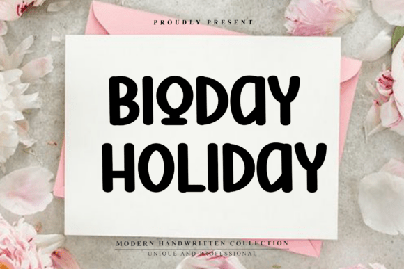 Bigday Holiday: The Elegant Display Font for Branding