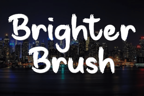 Brighter Brush: A Soft Display Font for Handmade Brands