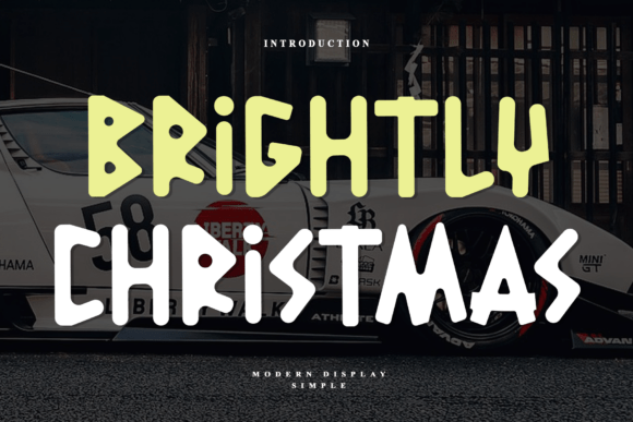 Brightly Christmas: A Modern Display Typeface for Festive Editorial Design