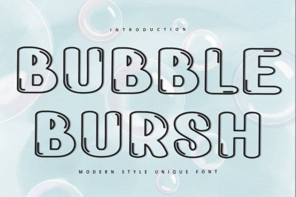 Bubble Bursh: The Festive Display Font for Holiday Crafts