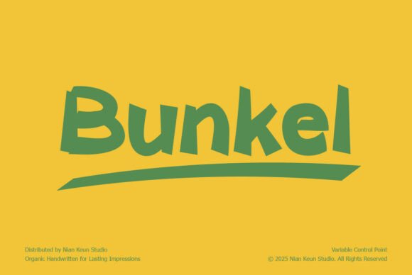 Bunkel: The Playful Display Font for Bold Branding