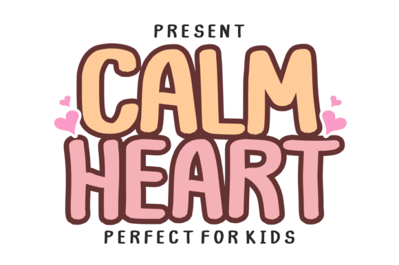 Calm Heart: A Chunky Display Font for Friendly Campaigns