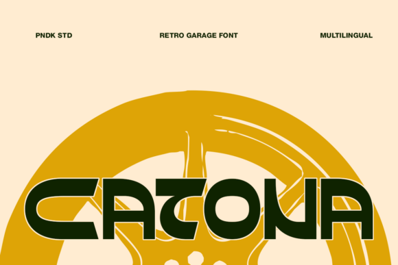 Catona: A Bold Retro Garage Font for Editorial Design