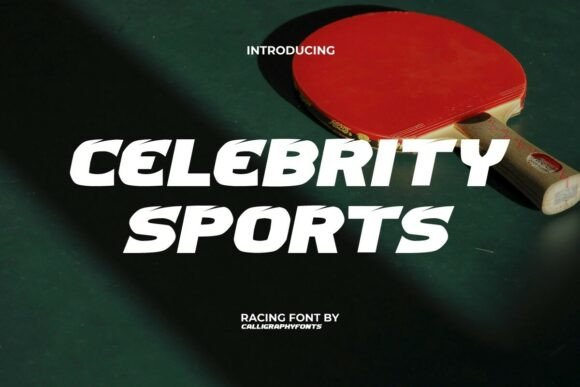 Celebrity Sports: A Bold Typeface for Fast Brands