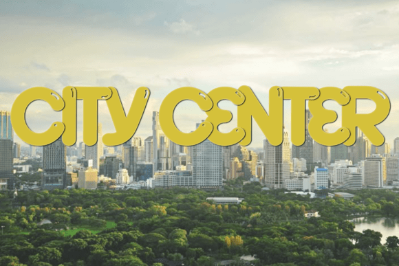 City Center: A Festive Display Font for Holiday Editorial Design