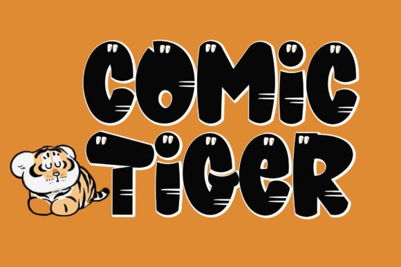 Comic Tiger: A Playful Display Font for Modern Branding