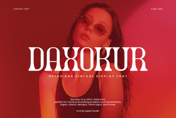 Daxokur: The Cool Display Font for Crafters