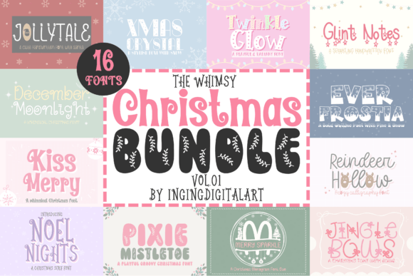Designing Holiday Layouts with The Whimsy Christmas Bundle Vol.01