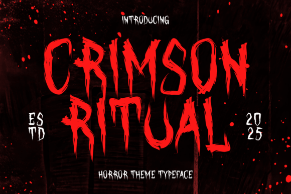 Elevate Your Brand with the Crimson Ritual Typeface