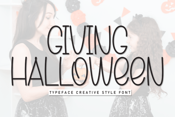 Giving Halloween: A Playful Display Font for Modern Design