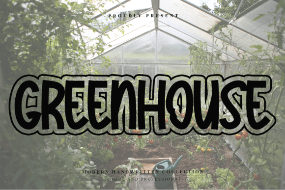 Greenhouse Font: The Warm Display Typeface for Brands