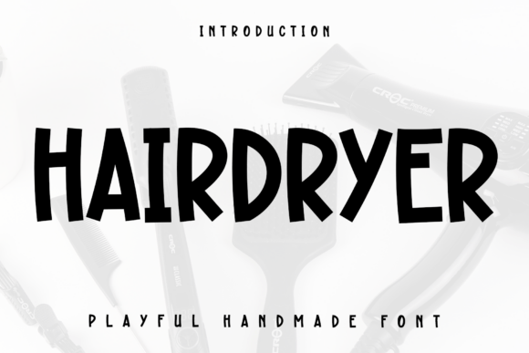Hairdryer: A Modern Display Font for Elegant Web Branding