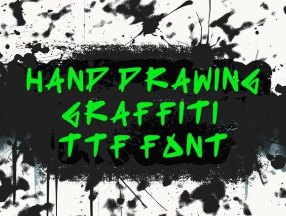 Hand Drawn Graffiti: A Bold Display Font for Makers