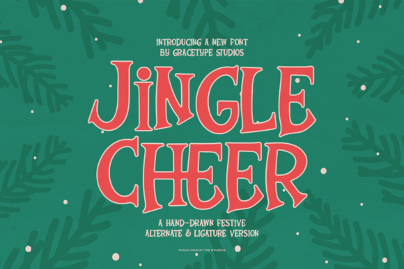 Jingle Cheer: A Festive Display Font for Holiday Editorial Design