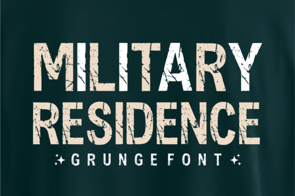 Military Residence Font for Bold Brand Identity