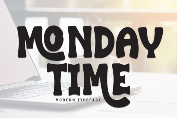 Monday Time Font: Bold Retro Style for Makers