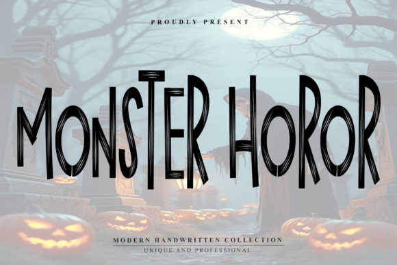 Monster Horor: A Spine-Tingling Display Font for Bold Editorial Design