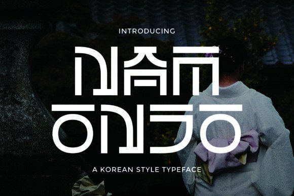 Namonjo: A Modern Display Typeface for Bold Branding