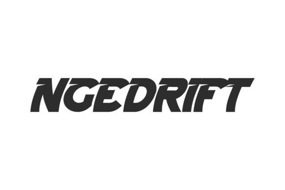 Ngedrift: A Slanted Display Typeface for Speed and Style