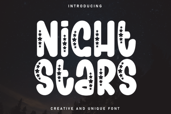 Night Stars Typeface for Editorial Design Projects