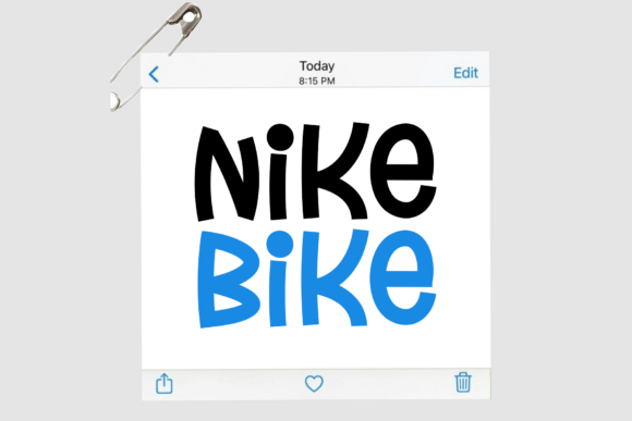 Nike Bike: A Fun Display Font for Polished Branding