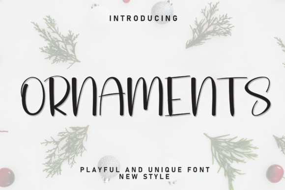 Ornaments: A Charming Handwritten Display Font for Editorial Design