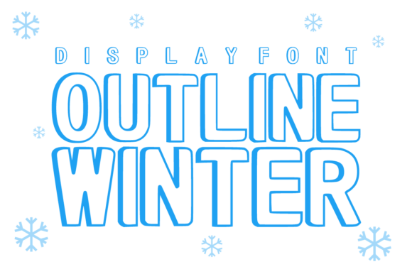 Outline Winter: A Bold Display Font for Makers