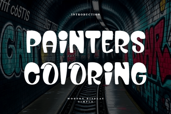 Painters Coloring: A Bold Display Font for Playful Branding