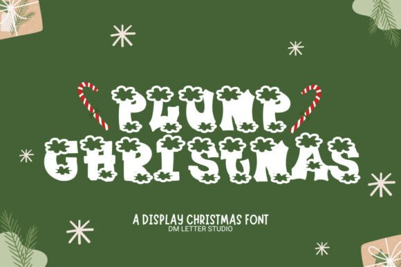 Plump Christmas: A Bold Display Font for Festive Web Design