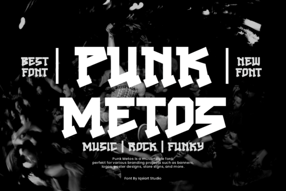 Punk Metos: A Bold Display Font for Editorial Impact