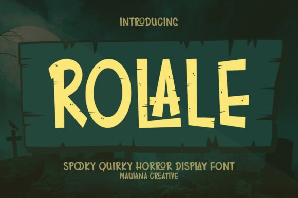 Rolale: The Quirky Horror Display Font for Viral Content