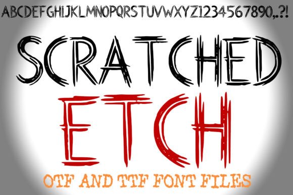 Scratched Etch Font: Raw Energy for Bold Campaigns