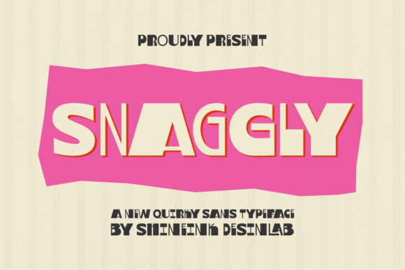 Snaggly: A Quirky Display Font for Bold Web Headers