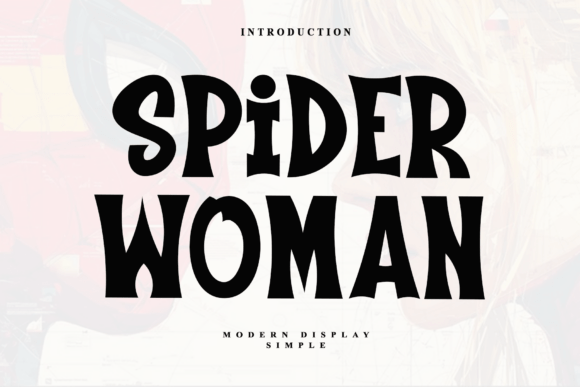 Spider Woman: A Bold Display Font for Web Headers