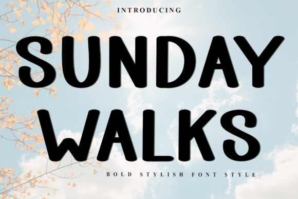 Sunday Walks: The Bold Display Font for Viral Content