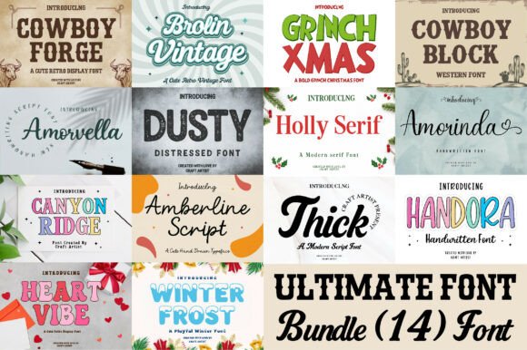 The Ultimate Collection: 14 Fonts to Elevate Your Brand