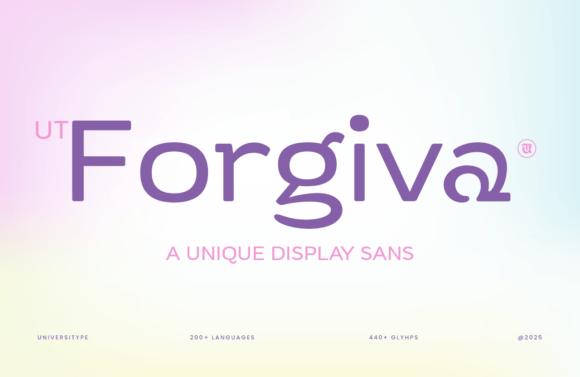Ut Forgiva: A Modern Display Font for Handmade Brands